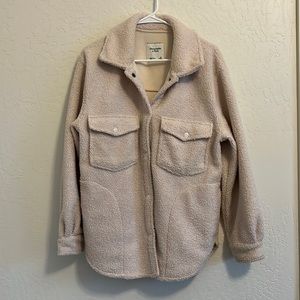 Abercrombie & Fitch teddy shacket
